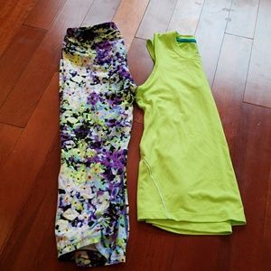 Calvin Klein capris & champion top